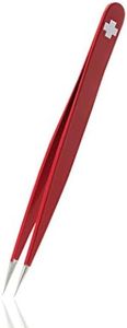 Rubis Swiss Pointer Splinter Tweezers for Ingrown Hair and Splitters - Pointed Non-Slip