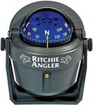 Ritchie Navigation RA-91 Angler Compass - Bracket Mount, Gray with Blue Dial, 2-3/4"