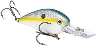 Strike King Lures, KVD 1.5 Deep Diver Crankbait Lure, Freshwater, 2 1/4" Length, 3/8 oz, Deep Diving, Sexy Shad, Per 1