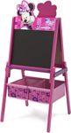 Delta Children Disney Wooden Double Sided Easel With Storage, Disney Minnie Mouse