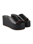 Shoetopia womens Little Black Platform - 7 UK (Little-Black)