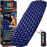 Sleepingo Sleeping Pad for Camping - Ultralight Sleeping Mat for Camping, Backpacking, Hiking - Lightweight, Inflatable Air Mattress - Compact Camping Mats for Sleeping (Blue)