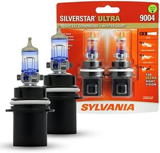 SYLVANIA 9004 SilverStar Ultra High Performance Halogen Headlight Bulb, (Contains 1 Bulb)