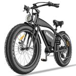 Electric Bicycle for Adults with 18.2Ah Battery,80N·M Torque Motor,Hidoes 26" Tire E Bike for Adults Electric Mountain Bike for Mens,Commuter E-Bike Fat tire Electric Bike 7-Speed