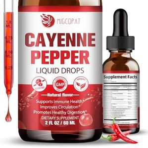 Migcopat Cayenne Pepper Drops Supplement Liquid with Vitamin D3 K2, Hawthorn Berry, Organic Beet Root, Ceylon Cinnamon, Coenzyme Q10, Berberine, Ginseng Extract Supports Immune Health, 2 FL.OZ