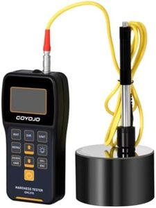 GOYOJO Portable Leeb Hardness Tester -,Hardness Testing Equipment Kit with Test Block, Copper, 7-in-1 HL, HV, HB, HRC, HRB, HRA, HS