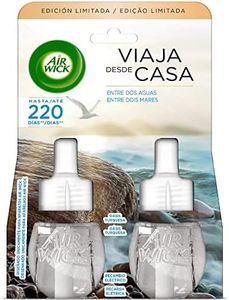 Air Wick Electric - Recharges de désodorisant électrique automatique, Home Essence avec parfum Oasis Turquoise, 19 ml, 2 unités (lot de 1)