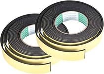 sourcing map Sealing Foam Tape 30mm Wide 3mm Thick 4m/13ft Long, Self Adhesive Weather Strip for Window Door Insulation, Pack of 2