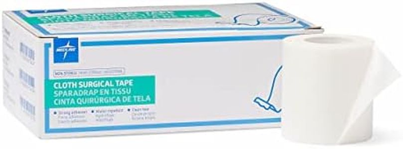 Medline Essentials Silk-Like Cloth Surgical Tape, 2 Inch x 10 Yards per Roll, Box Of 6 Rolls