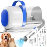 FUKUMARU Dog Grooming Vacuum & Pet Vacuum Grooming Kit, Pet Grooming Vacuum for Dogs, Dog Hair Vacuum with Pet Clipper Nail Grinder, 2L Dust Cup Dog Brush Vacuum with 6 Pet Grooming Tools for Shedding