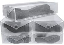Greenco Clear Foldable Shoe Storage