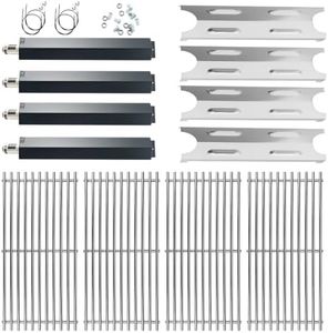 Dongftai Sbg1791 (4-Pack) 3 zuhe Heat Plates Cooking Grates 4 Burners and Igniter Master Forge Grill Parts for Master Forge BG1793B-A, BG179A