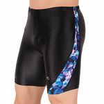 Oysters Nylon Compression Men's Swim Shorts (M, Blue)