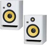 KRK RP8 Rokit G4 Professional Bi-Amp 8" Powered Studio Monitors, White Noise - PAIR