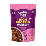 Yogabar Super High Protein Muesli 850g | 21g Protein | With Probiotics and Whey | No Refined Sugar | Easy on gut | Choco Almond | Protein Snack | High Fiber Food | Breakfast Cereal