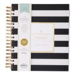 Blue Sky Day Designer Daily and Monthly Academic Year Planner Calendar, Black Stripe (Black Stripe- 2026/2027, 8" x 10")
