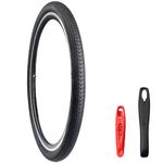 MEGHNA Bike Tire 27.5 x 2.125 inch Mountain Bike Tire with Bike Tire Lever (54-584) Foldable Tire Replacement for Cruiser Bike Mountain Bike Folding Bike BMX City Bike (1 Pack)