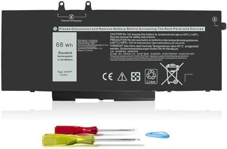 3HWPP Laptop Battery Replacement for Dell Latitude 5401 5410 5411 5501 5510 5511 Precision 3541 3551 Inspiron 7706 2-in-1 Inspiron 17 7500 7506 2-in-1 Black 10X1J N2NLL 1VY7F 3YNXM 451-BCMN 68Wh 15.2V