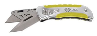 C.K T0955 Folding Utility Knife - Yellow