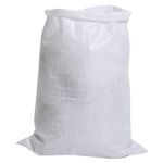 Jainy Creations Empty HDPE White Bag, Bora, Bori for Packing of Food- Size 19 * 34 Inches (Set of 10 Pieces)(Polypropylene)