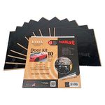 HushMat 10200 Ultra Black Foil Door Kit with Damping Pad - 10 Piece