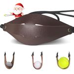 Shepherd Sling Handmade Slingshot with Rugged Pouch & Paracord – Rock & Throwing Slings for Shooting Practice, Collecting & Hunting (Red-Brown: 1 Piece)