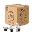 The Miracle Meal Pre-filled Communion Cups & Wafer - Box of 100 - with 100% Trusted Concord Grape Juice & Wafer - Made in the USA - Premium Quality Guaranteed