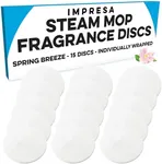 IMPRESA 15 Pack Replacement Steam Mop Scent Discs For Bissell ® Powerfresh ® And Symphony „¢ Series, Including 1940, 1806 And 1132 Models - Spring Breeze Fresh Fragrance Scented Pads