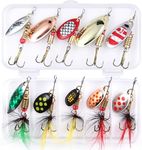 EXAURAFELIS 10PCS Trout Fishing Lur