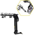 Saris Glide EX Bike Hitch Bike Rack - One-Hand Trigger Release, Easy Hatch Access, Lightweight & Durable, Integrated Security, Smooth Glide Action, Black (4-Bike)