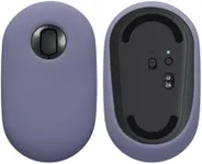 kwmobile Silicone Cover Compatible with Logitech Pebble Mouse Cover - Soft Mouse Protector Grip - Lavender