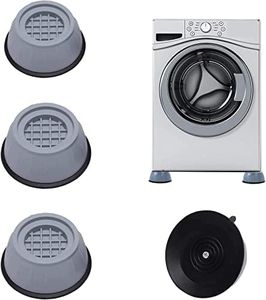 4 Pcs Washing Machine Foot Pads for Anti-Vibration Anti-Walk, Noise Reducing Anti Slip Anti Vibration Rubber Washing Machine Feet Pads, Anti-Walk Dryer Washer Vibration Pads,Washing Machine Stabilizer
