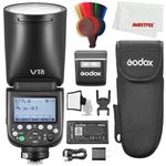 Godox V1 PRO C V1PRO-C V1PRO TTL Li-ion Round Head Camera Flash,76Ws HSS 1/8000s,Built-in Lithium Battery,LED Modeling Lamp,lnnovative External Flash SU-1 for Canon Cameras(Godox V1-C Upgraded)