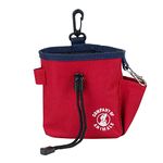 COMPANY OF ANIMALS Treat Bag, Red, Zipped Pockets & Drawstring, Clips on Belt, Waistband or Pocket, Waterproof Treats Pouch, Ideal for Dog Walking & Puppy Training, Available in Purple, Red & Black