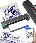 Phomemo M08F Tattoo Stencil Printer, Wireless Tattoo Machine with 10 Pcs Transfer Paper, Bluetooth Stencil Printer for Tattoo Artists & Beginners, Compatible with Phone, iPad & PC, with 1 Storage Case