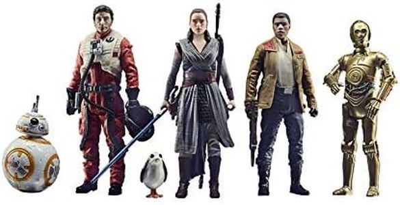 Star Wars Celebrate The Saga – 3.75 Inch The Resistance Set – 6 Pack - Poe Dameron, Rey, Finn, C-3PO, BB-8 and PORG - Collectible Action Figures and Kids Toys - Ages 4+