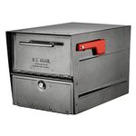 Architectural Mailboxes 6400P-R-10 Oasis Eclipse Locking Mailbox, Large, Pewter