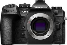 OM SYSTEM OM-1 Mark II Micro Four Thirds System Camera, 20 MP BSI Stacked Sensor, 5-Axis Image Stabilisation, Black