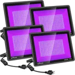 XYCN 4 Pack 300W LED Flood Black Li