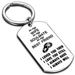 Nimteve Wife Gifts From Husband Valentines Gifts For Wife Anniversary Wife Birthday Gifts Wife Keyring Wife Jewellery Wifey Keychain (to my wife)