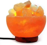 VISION CRAFTED Malowal® Himalayan Rock Salt Abundance Fire Bowl with Salt Crystals for Home Decor (Rock Salt FireBowl)