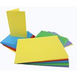 Craft UK 281 C6 Card and Envelope pack of 50 - Mixed Bright