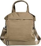 ODODOS 19L Multi Hobo Bags 2.0 with 2 Straps for Women, Totes Handbags, Crossbody Shoulder Bags, Brown