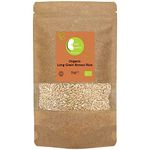 Organic Long Grain Brown Rice -Certified Organic- by Busy Beans Organic (1kg)