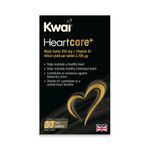 Kwai Heartcare+ fermented Japanese Black Garlic | garlic capsules odourless & Vitamin B1 I healthy cholesterol levels and a healthy heart, rich in antioxidants | 450mg garlic per tablet | 30 tablets