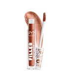 NYX PROFESSIONAL MAKEUP Filler Instinct Plumping Lip Polish, Lip Plumper Gloss - Cheap Fills (Bronze Gold)