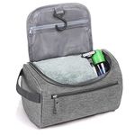 Toiletry Bag, Etercycle Hanging Wash Bag Travel Toiletry Bag Waterproof Bathroom Bag for Men and Women Travel Toiletry Makeup Organizer (Grey)