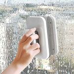 LOOTWAGON Double-Sided Window Cleaner Glass Wiper, Magnetic Window Windshield Cleaner, for High-Rise Adjustable Magnetic Window Cleaner,2 Extra Cleaning Cotton Squeegee Washing Equipment Household