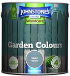 Johnstone’s - Garden Colours - Night Shore - Exterior Wood Paint - Fade Resistant - Suitable for Garden Furniture Outdoors - Fence Paint - Dry in 2 hours - 12m2 Coverage per Litre - 2.5L