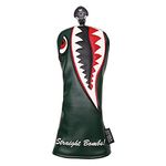 SHABIER New War Shark Flying Tiger Warshark Golf Fairway Headcover for (Green Fairway Cover)